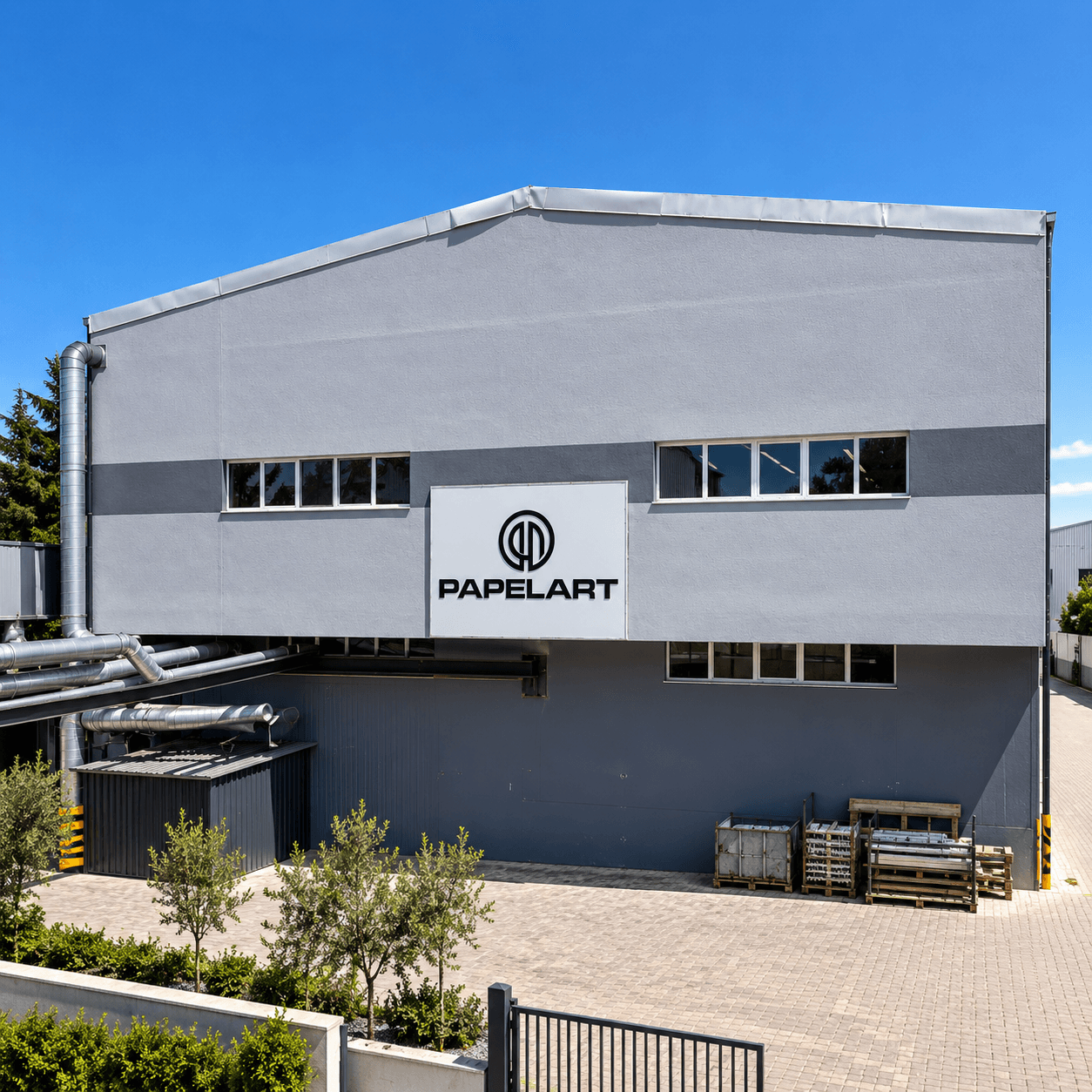 Meka Interior factory exterior under a clear sky